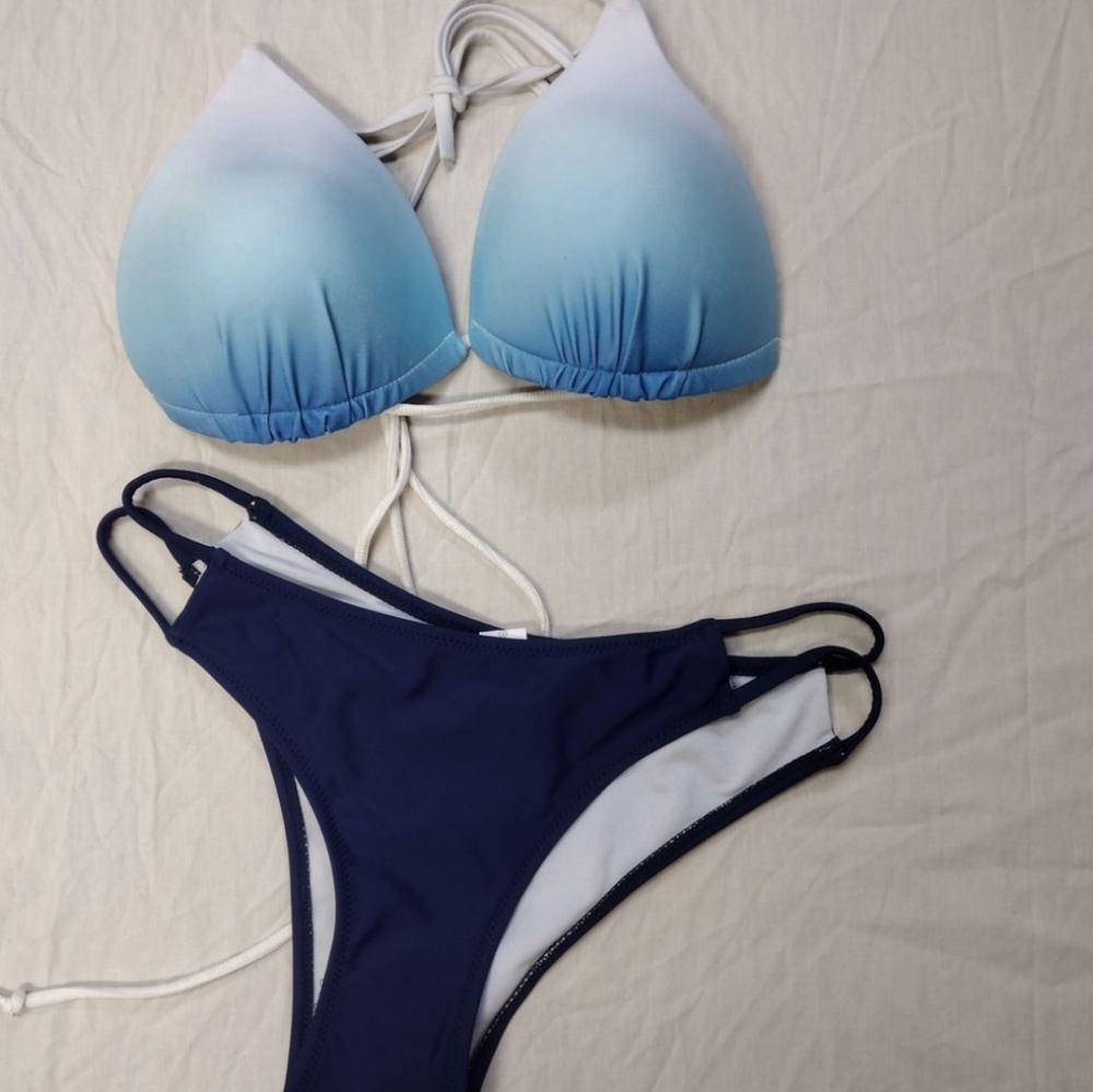 Blue Ombre Bikini Set